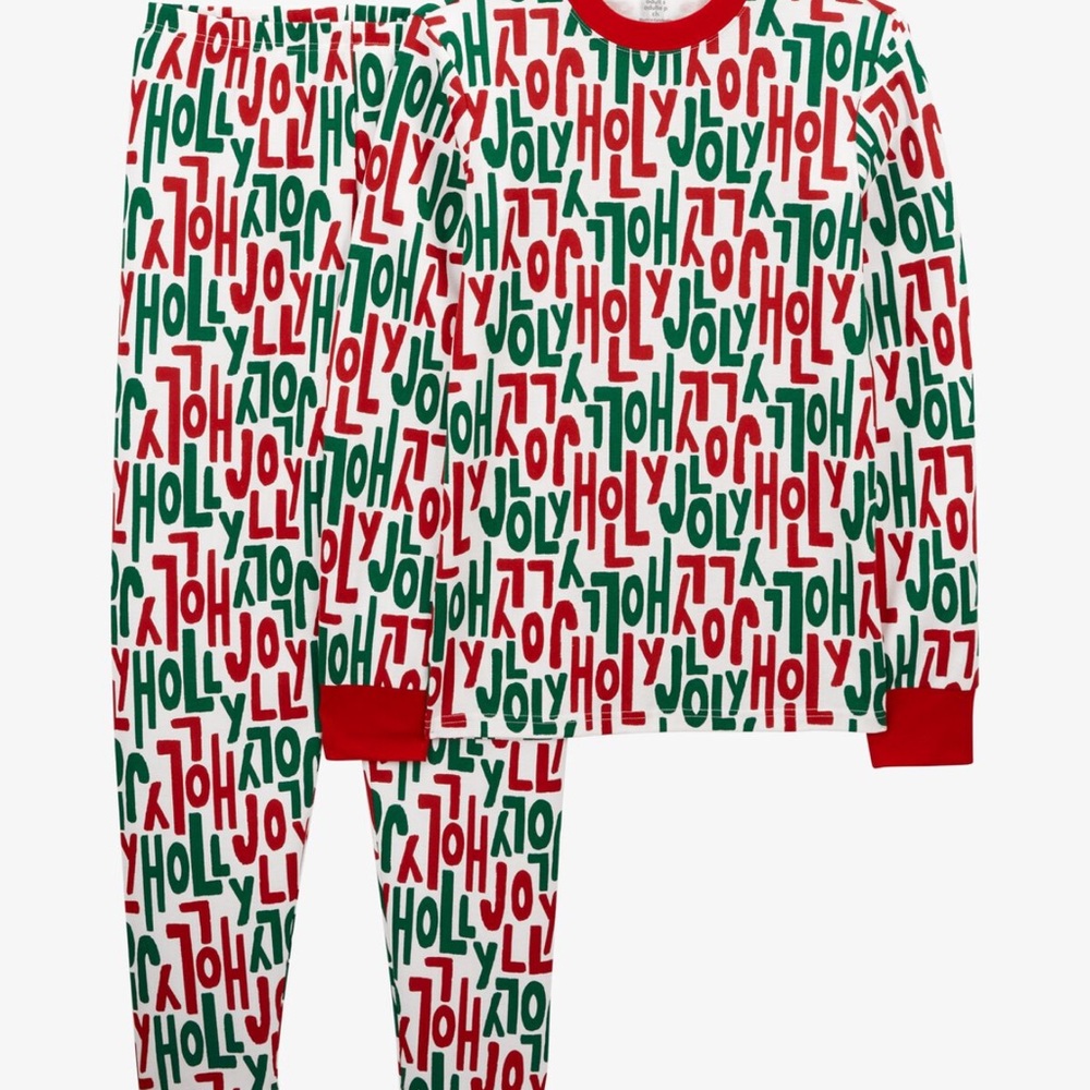 Carter's Red and Green Holiday Pajama Set